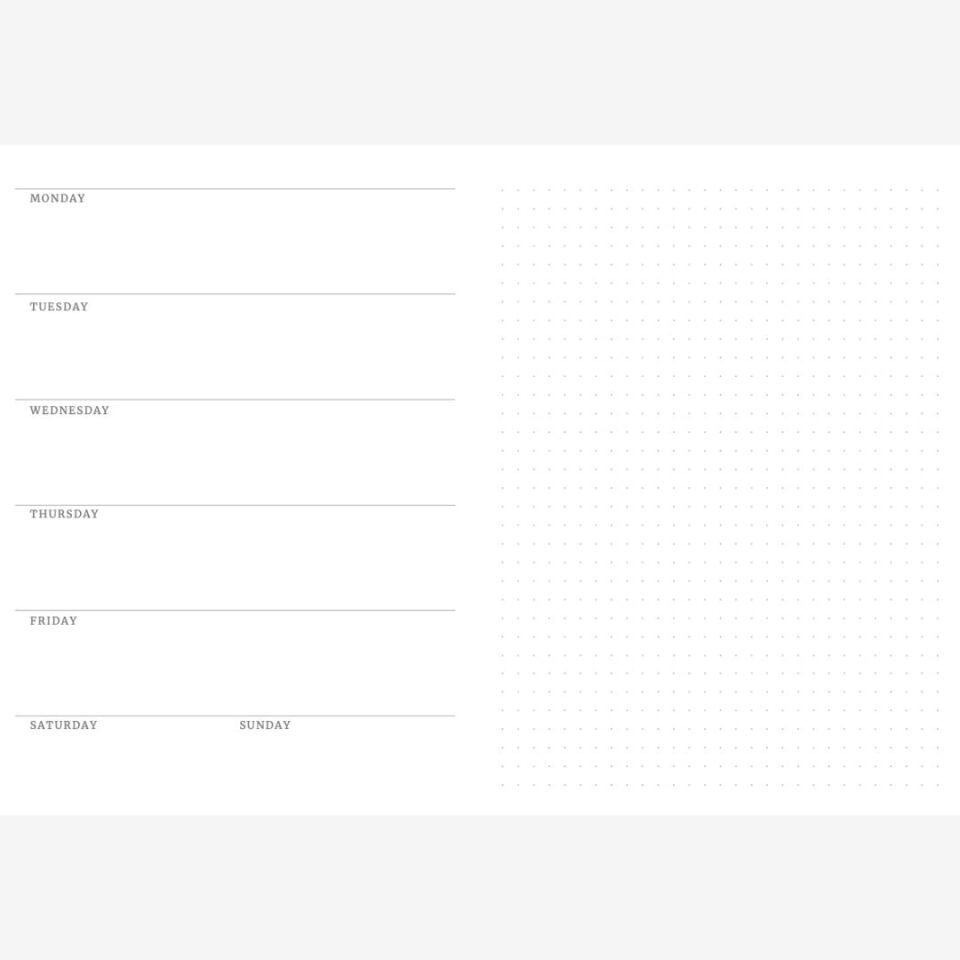 The Weekly - Bordo - A5 Planner