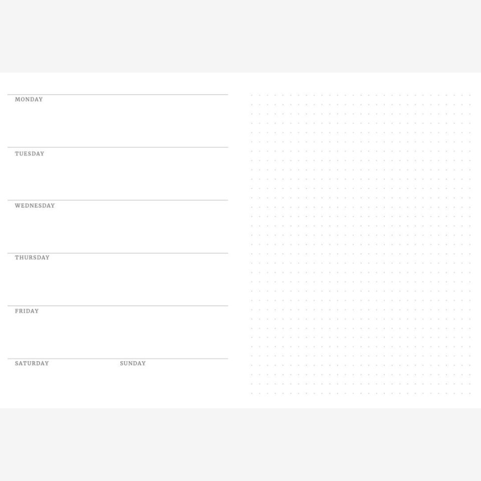 The Weekly - Hardal - A5 Planner Deneme