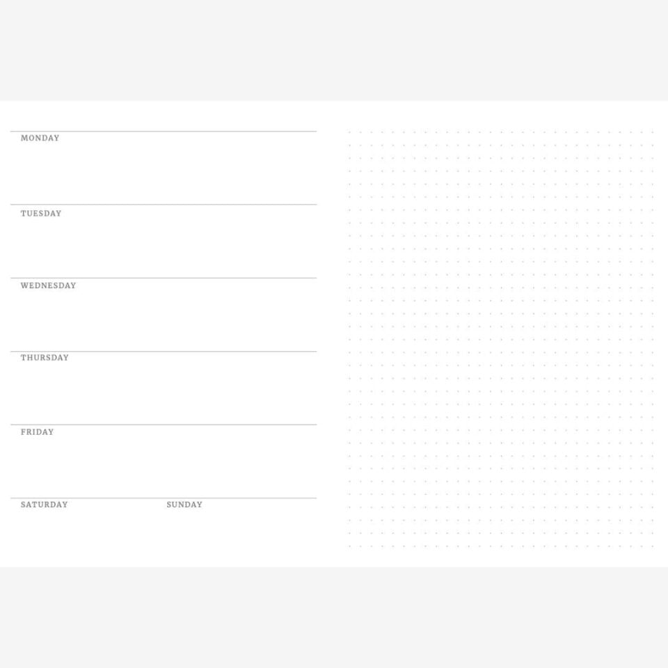 The Weekly - Hardal - A5 Planner Deneme